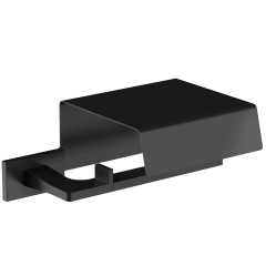 Держатель туалетной бумаги COLOMBO DESIGN LOOK B1691.NM с крышкой цвет черный матовый