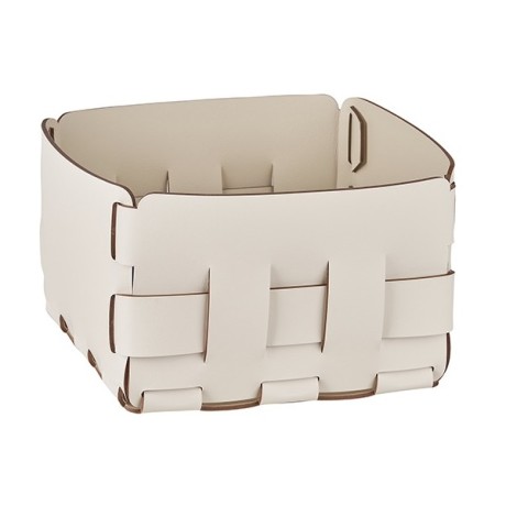 Корзинка COLOMBO DESIGN ADJ 1019.10/16 настольная напольная цвет белый/панна котта