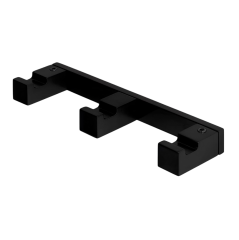 Крючок COLOMBO DESIGN MINI Q CD137.NM тройной цвет черный матовый