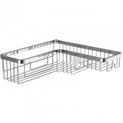 Полочка корзинка COLOMBO DESIGN ANGOLARI B9615 угловая одинарная цвет хром