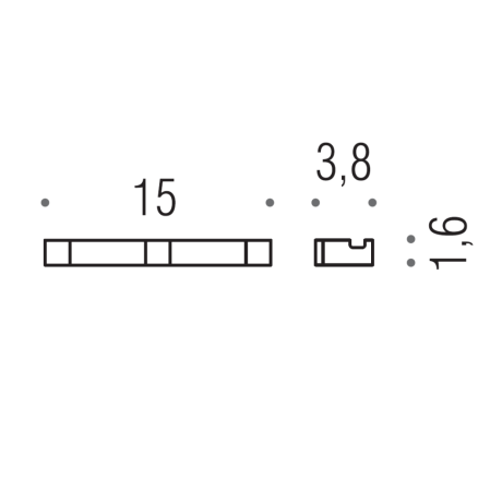 Крючок COLOMBO DESIGN MINI Q CD137.OM тройной цвет золото матовое