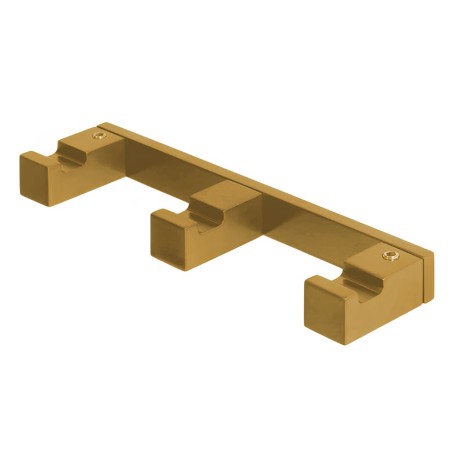 Крючок COLOMBO DESIGN MINI Q CD137.OM тройной цвет золото матовое