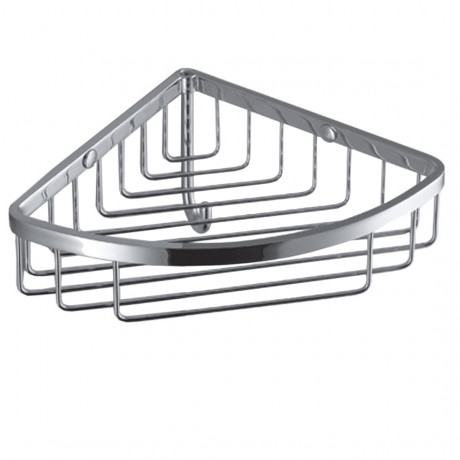 Полочка корзинка COLOMBO DESIGN ANGOLARI B9616 угловая одинарная с крючком цвет хром