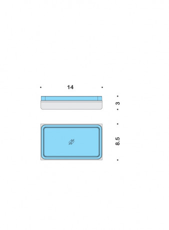 Мыльница COLOMBO DESIGN FOREVER B2940 настольная цвет хром