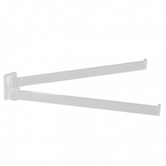 Полотенцедержатель COLOMBO DESIGN LOOK B1612.BM двойной цвет белый матовый