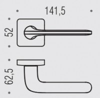 Дверная ручка Colombo Design ROBOQUATTRO S ID51RSB черный матовый