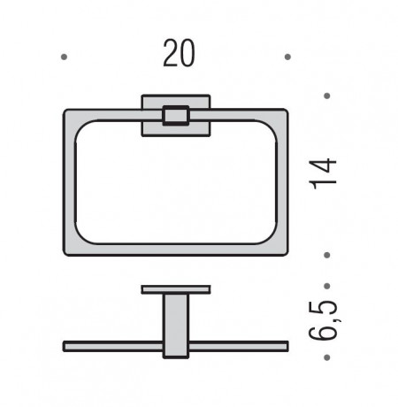 Полотенцедержатель COLOMBO DESIGN LOOK B1631.BM кольцо цвет белый матовый