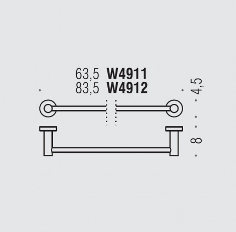 Полотенцедержатель COLOMBO DESIGN PLUS W4911.OM широкий цвет золото матовое