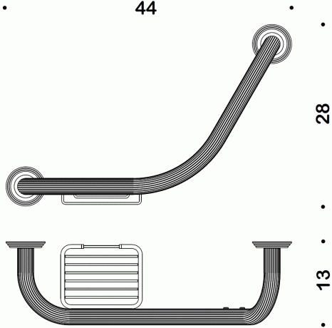 Поручень COLOMBO DESIGN HERMITAGE B3375 цвет хром