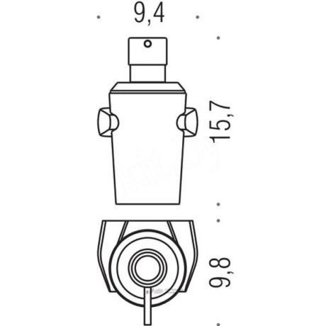 Дозатор COLOMBO DESIGN ROAD B9338 настенный цвет хром