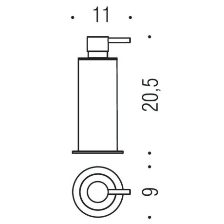 Дозатор COLOMBO DESIGN PLUS W4980XL настольный 0,5 л цвет хром