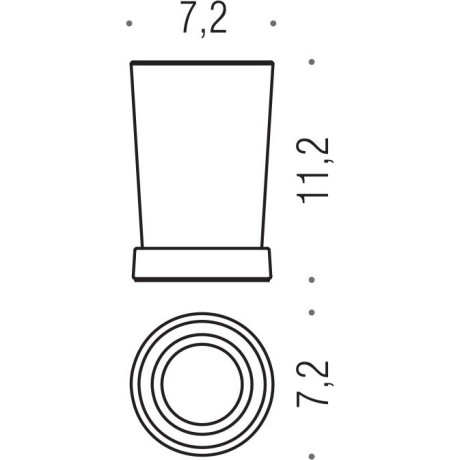 Стакан COLOMBO DESIGN ROAD B8041 настольный цвет хром