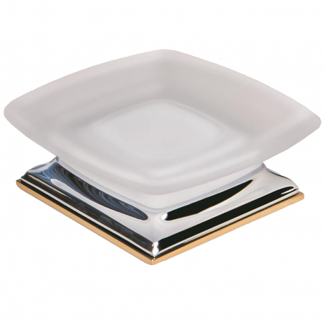 Мыльница COLOMBO DESIGN PORTOFINO B3242.CR/OL настольная цвет хром/золото