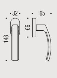 Colombo Design Дверная ручка Colombo Design OLLY S LC61SRSB хром