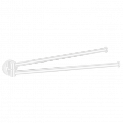 Полотенцедержатель COLOMBO DESIGN PLUS W4913.BM двойной цвет белый матовый