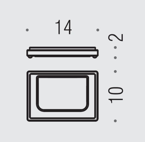 Мыльница COLOMBO DESIGN LOOK B1640.OM настольная цвет золото матовое