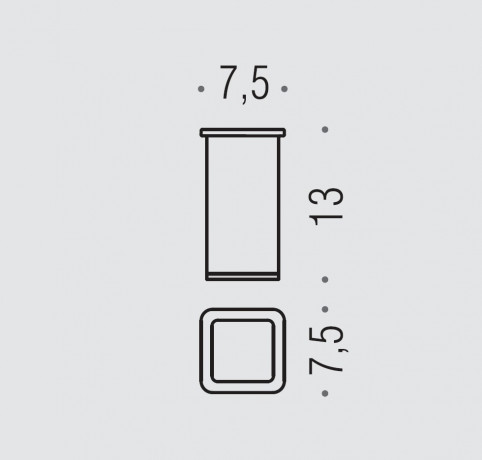 Стакан COLOMBO DESIGN LULU B6241 настольный цвет хром