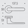 Дверная ручка Colombo Design ONE CC11RSB.C05 цвет титан