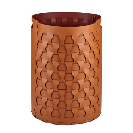 Корзина для белья COLOMBO DESIGN ADJ 2057.09/30 напольная цвет коньяк/бордо