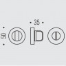 Фиксатор сантехнический Colombo Design Rosetta One CC19 BZG бронза
