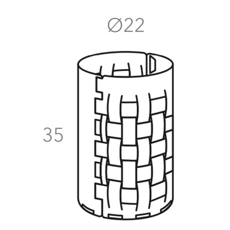Корзина для мусора COLOMBO DESIGN ADJ 2035.09/30 напольная цвет коньяк/бордо