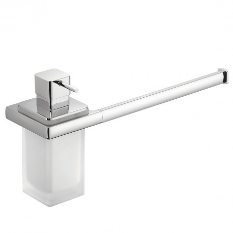 Полотенцедержатель с дозатором COLOMBO DESIGN LULU B6274 настенный цвет хром