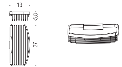 Полочка корзинка COLOMBO DESIGN ANGOLARI B9647 одинарная съемная цвет хром