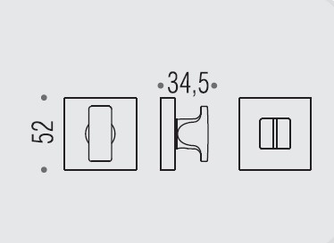 Фиксатор сантехнический Colombo Design Rosetta MM29 BZG белый матовый
