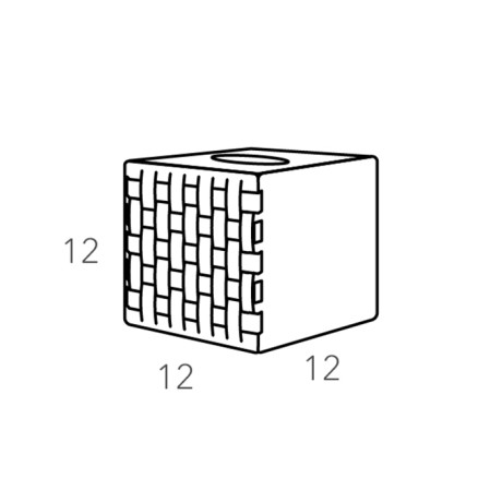 Салфетница COLOMBO DESIGN ADJ 115.16/10 настольная цвет панна котта/белый