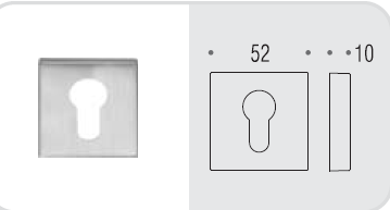 Накладка под цилиндр Colombo Design Rosetta MM13 белый матовый