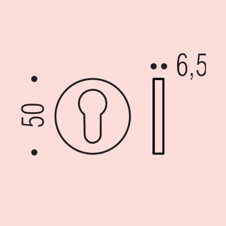 Накладка под цилиндр Colombo Design Rosetta FE13 хром матовый