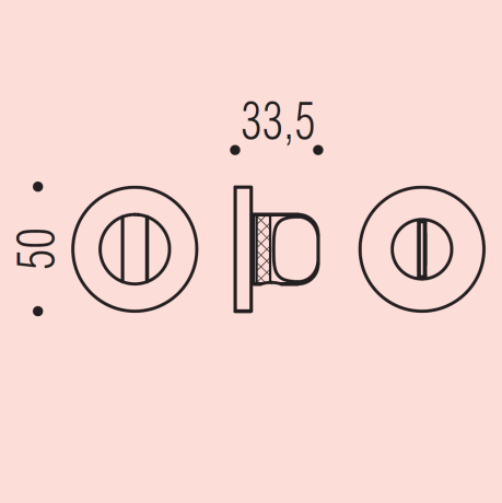 Фиксатор сантехнический Colombo Design Rosetta DL19 BZG хром матовый