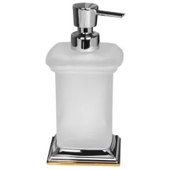 Дозатор COLOMBO DESIGN PORTOFINO B9326.CR/OL настольный цвет хром/золото