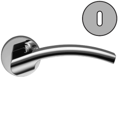 Дверная ручка Colombo Design OLLY LC61R хром в комплекте с накладками под ключ для межкомнатных дверей