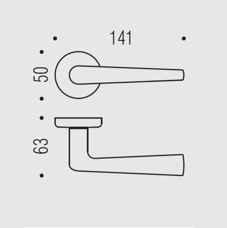 Дверная ручка Colombo Design ROBOTRE CD91R золото в комплекте с накладками под ключ для межкомнатных дверей