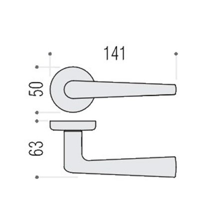 Дверная ручка Colombo Design ROBOTRE CD91R золото в комплекте с накладками под ключ для межкомнатных дверей