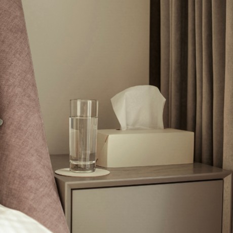 Салфетница COLOMBO DESIGN ADJ 016.16/10 настольная цвет панна котта/белый