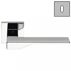 Дверная ручка Colombo Design DEA FF21R хром в комплекте с накладками под ключ для межкомнатных дверей