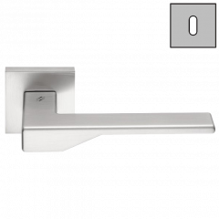 Дверная ручка Colombo Design DEA FF21R хром матовый в комплекте с накладками под ключ для межкомнатных дверей