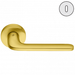 Дверная ручка Colombo Design ROBOQUATTRO ID41R золото матовое в комплекте с накладками под ключ для межкомнатных дверей