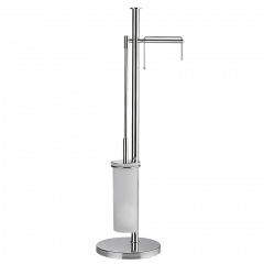 Стойка COLOMBO DESIGN PLUS W4935 с полотенцедержателем и держателем туалетной бумаги цвет хром