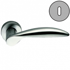 Дверная ручка Colombo Design WING DB31R хром матовый в комплекте с накладками под ключ для межкомнатных дверей