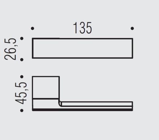 Дверная ручка Colombo Design 963 ML11RSB хром/хром матовый