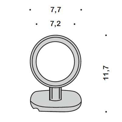 Держатель для фена COLOMBO DESIGN CONTRACT B9999 цвет хром