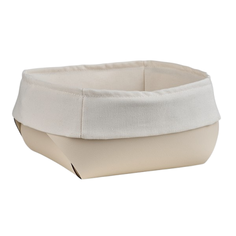 Корзина для хлеба COLOMBO DESIGN ADJ 037.16/10 настольная цвет панна котта/белый
