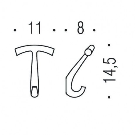 Крючок COLOMBO DESIGN LUNA CB37 одинарный цвет хром