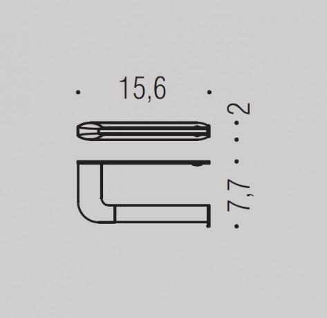 Держатель туалетной бумаги COLOMBO DESIGN TRENTA B3008 без крышки оборачиваемый цвет хром