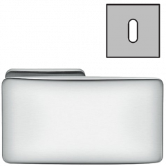 Дверная ручка Colombo Design BOLD PT15R хром матовый в комплекте с накладками под ключ для межкомнатных дверей