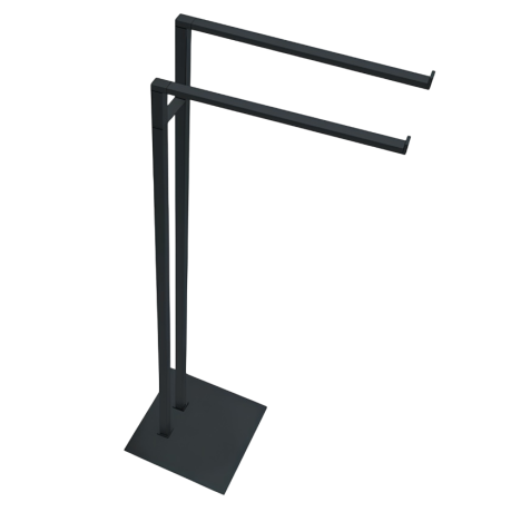 Стойка COLOMBO DESIGN MINI Q B5038.GM с полотенцедержателем двойным цвет графит матовый