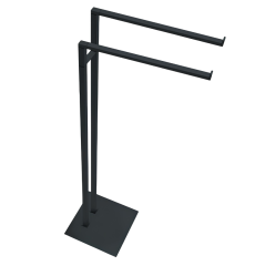 Стойка COLOMBO DESIGN MINI Q B5038.GM с полотенцедержателем двойным цвет графит матовый